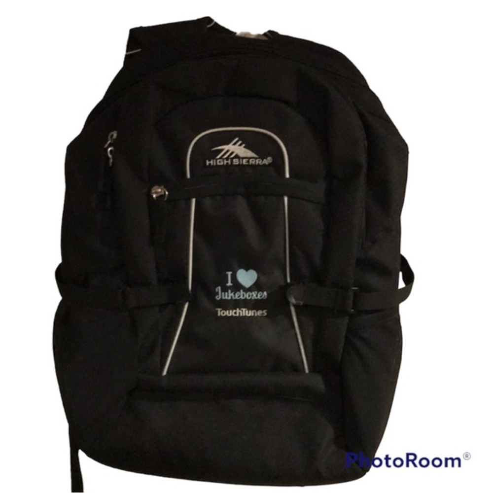 NWT High Sierra backpack “I heart jukeboxes” logo